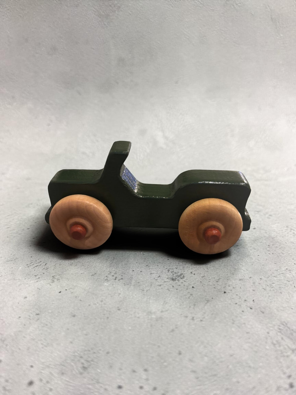 Wooden Toy Car – Handmade Non-toxic Pine Jeep for Toddlers Ages 3+