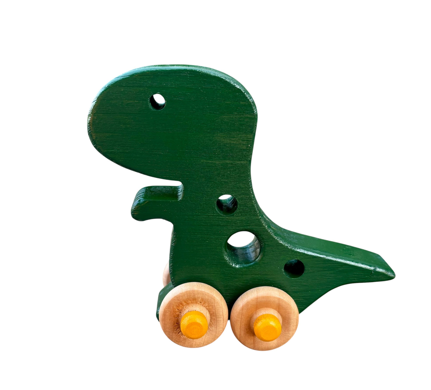 Wooden Dinosaur Push Toy – Handmade Pine Wooden Toy for Toddlers