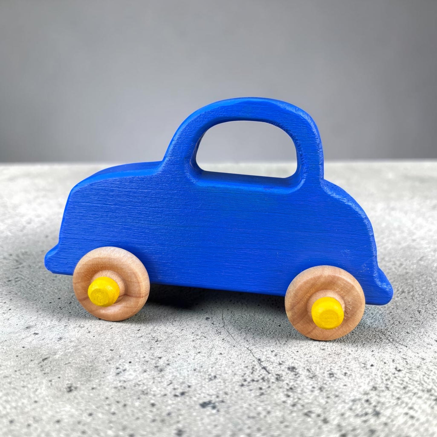 Wooden Toy Car – Handcrafted Non-toxic Pine Safe Toddler Push Toy